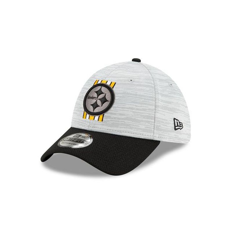 NFL Pittsburgh Steelers Official Training 39Thirty Stretch Fit (YBR8154) - Black New Era Caps